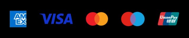 Payment cards we accept